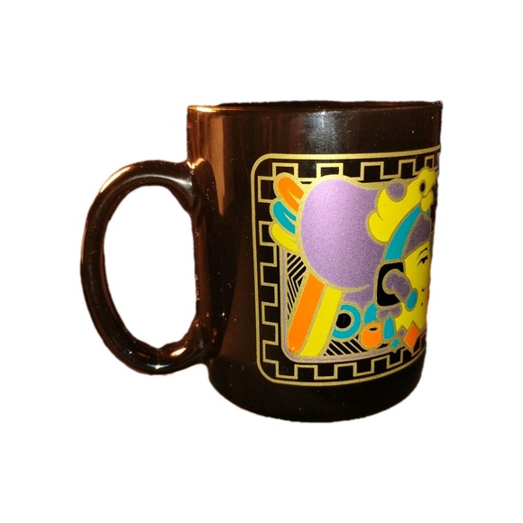 Vtg Kamora Coffee Cup Liqueur Egyptian Collect. Made In Taiwan blk gld Collector - Picture 4 of 5